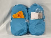 日本初！小学生便利グッズ！ サンドセル・ポケット　/   スカイブルー　ランドセル用両サイドバッグ　特許取得商品 　通販